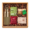 First Frost holiday engagement kit, open gift box on a white background
