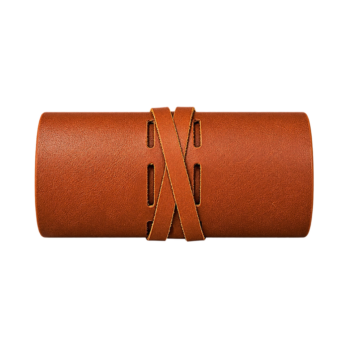 Northwind full-grain leather tech roll