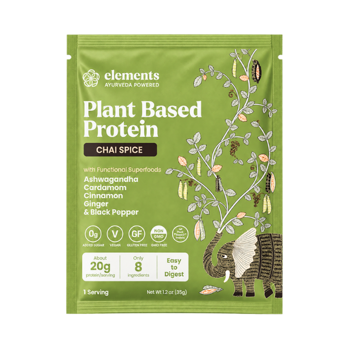 Elements Truffles Chai Spice plant-based protein single serve