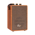 Fuse retro Bluetooth speaker in brown wood veneer