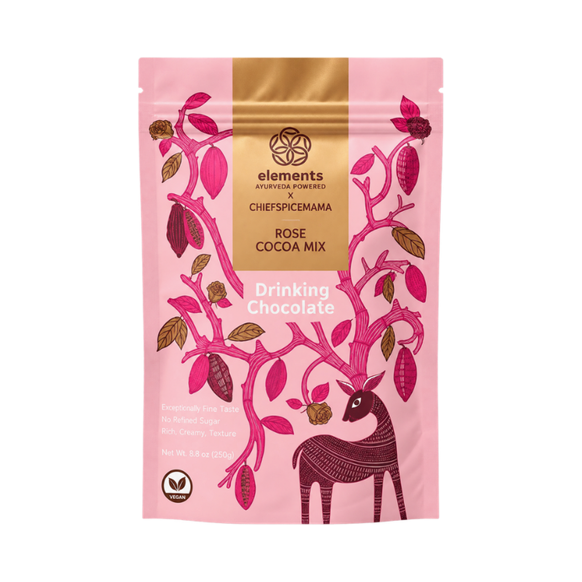 Elements Truffles Rose Drinking Chocolate pouch