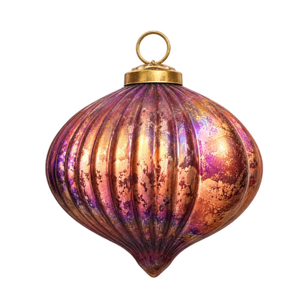 Vatican Homes patina marble glass ornament