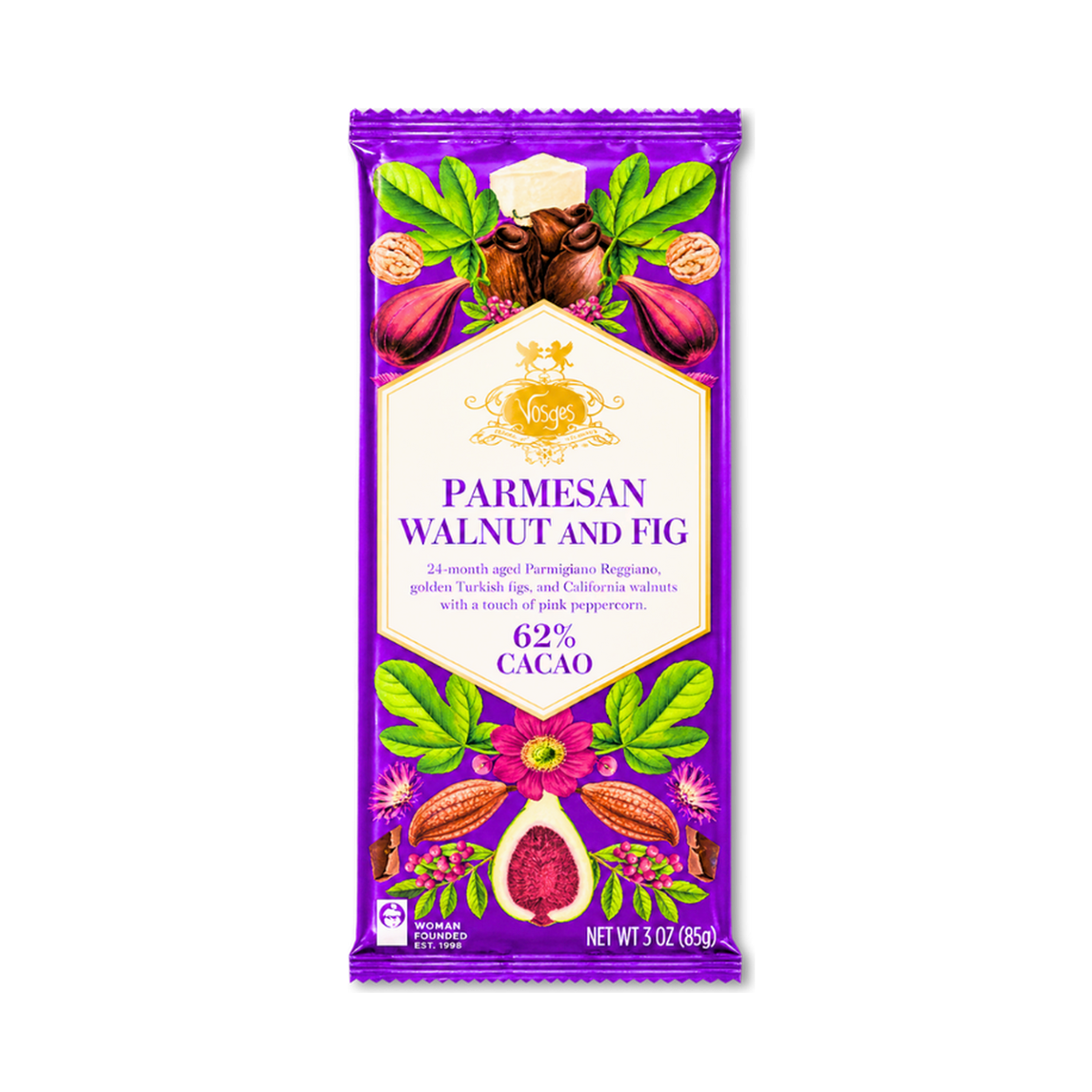 Vosges Parmesan, Walnut and Fig dark chocolate bar