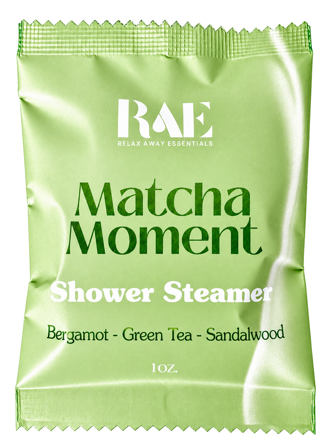 RAE Matcha Moment shower steamer with bergamot, green tea and sandalwood