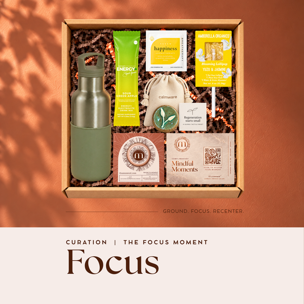 TAKE A MOMENT TO FOCUS — Curation