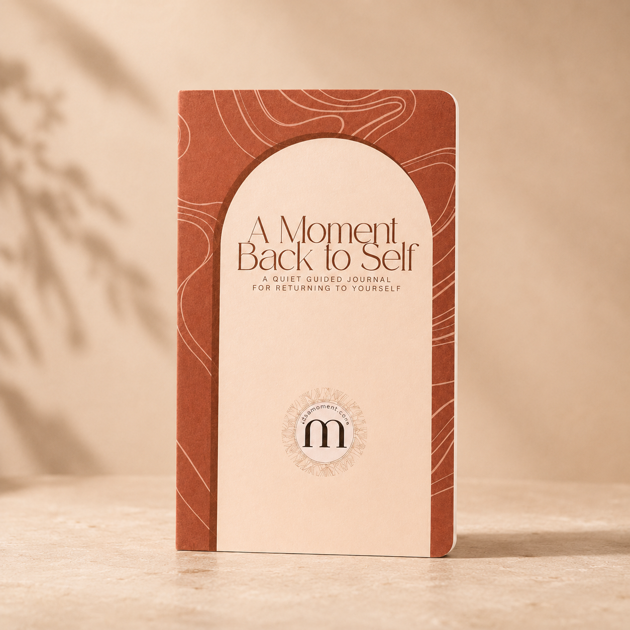 A Moment Back to Self guided journal — pocket-sized wellness journal for employee gifting