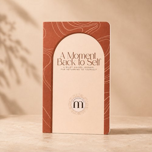 A Moment Back to Self guided journal — pocket-sized wellness journal for employee gifting