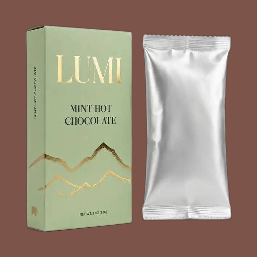 LUMI Classic Mint Hot Chocolate, 3 oz box, view 4